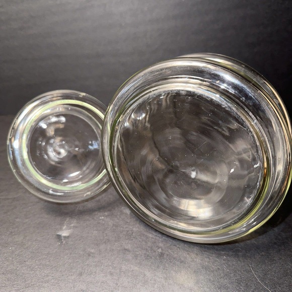 Vintage Clear Glass Christmas Tree Shaped 2-Part Candy Jar Container 10.5” - Picture 5 of 5